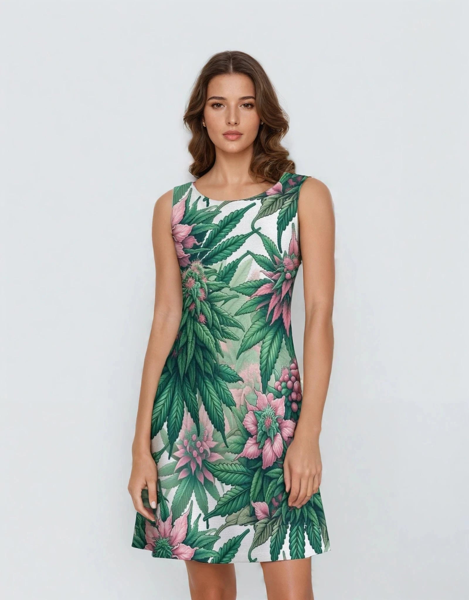 Pink Haze Sleeveless dress white S dress