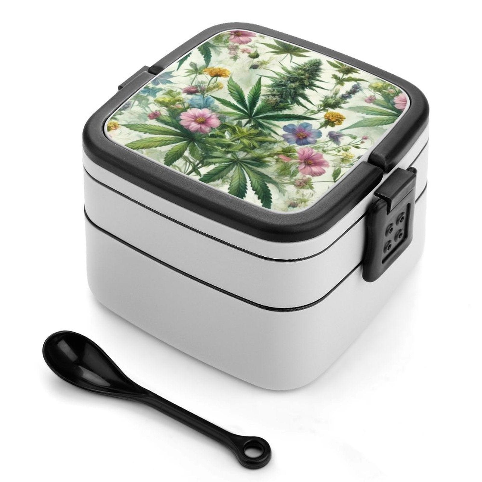 Dope Bento box HER.B Garden Bento Box Double Layer Bento Box black One size