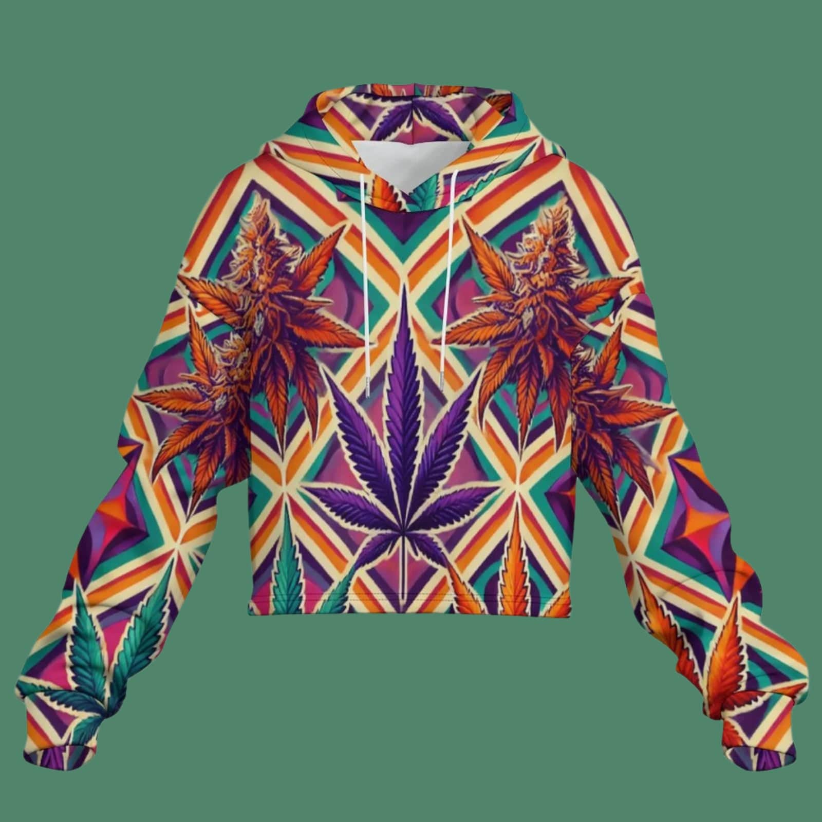 High Vibes Cropped Hoodie Hoodie