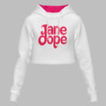 Jane Dope Crop Hoodie white Hoodie