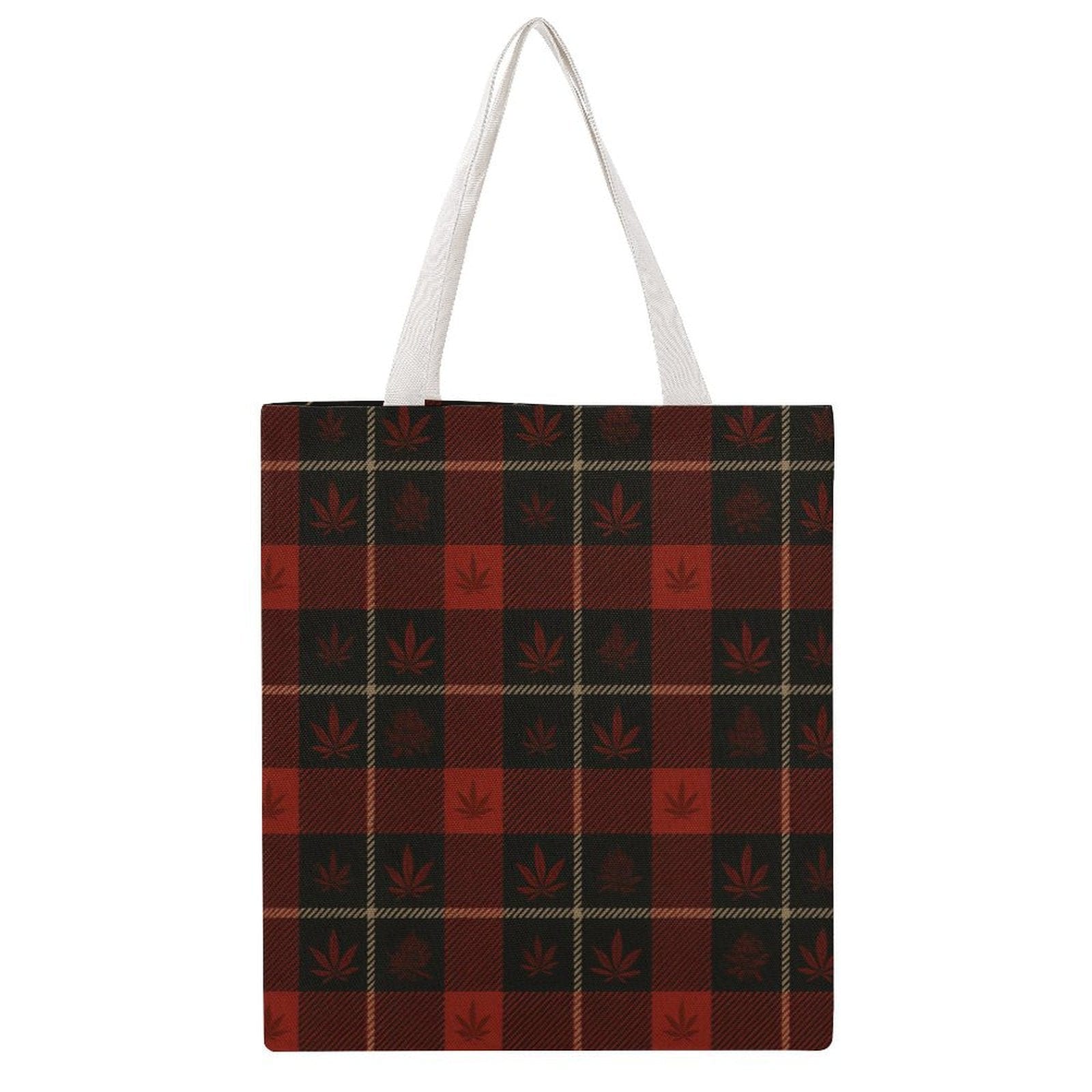 Buffalo Check Tote Ivory white 38×41cm