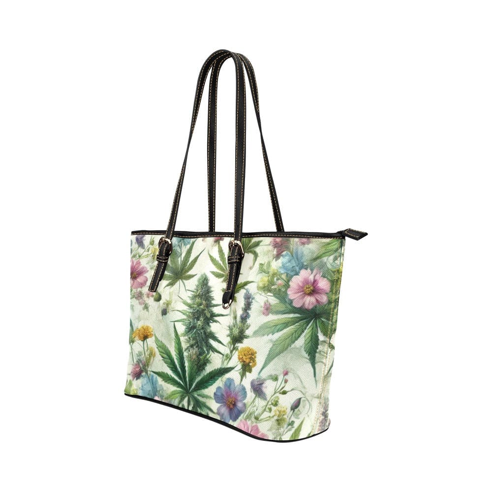 HER.B Garden Leathery Tote Leather Tote Bag/Large