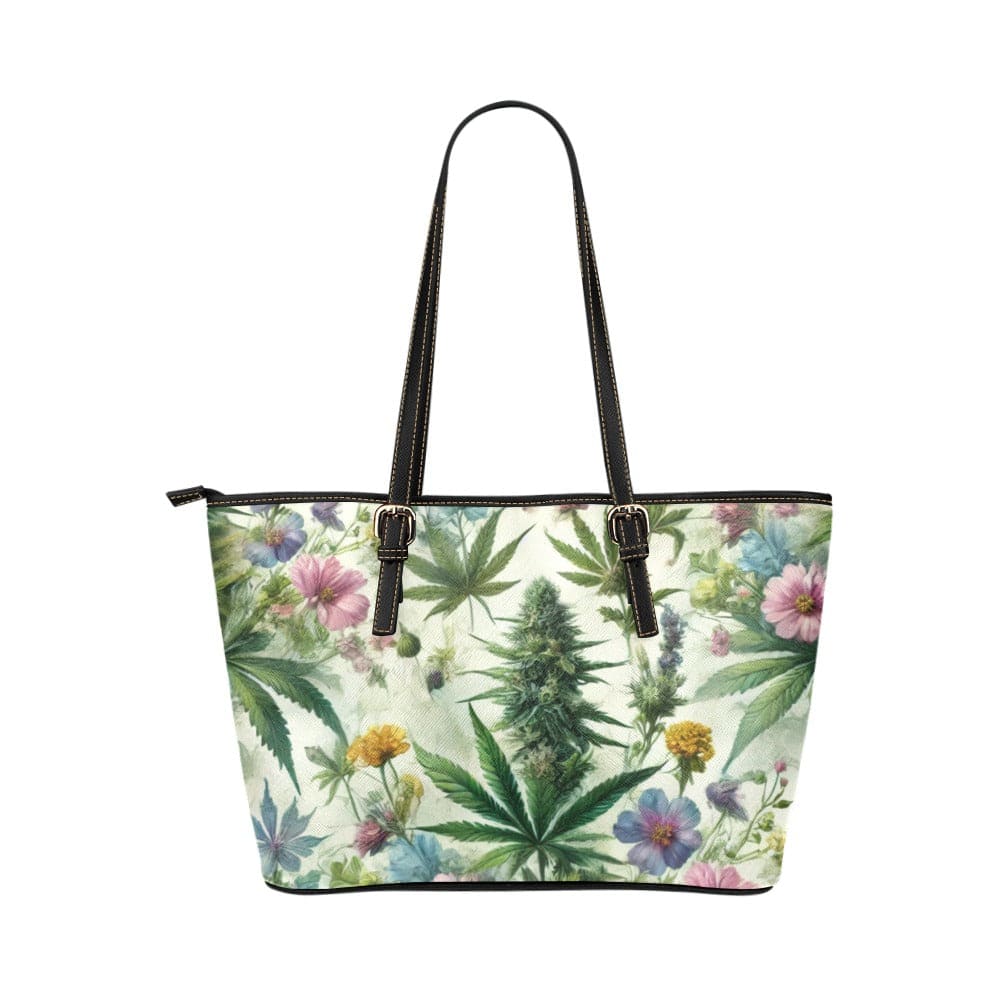 HER.B Garden Leathery Tote Leather Tote Bag/Large