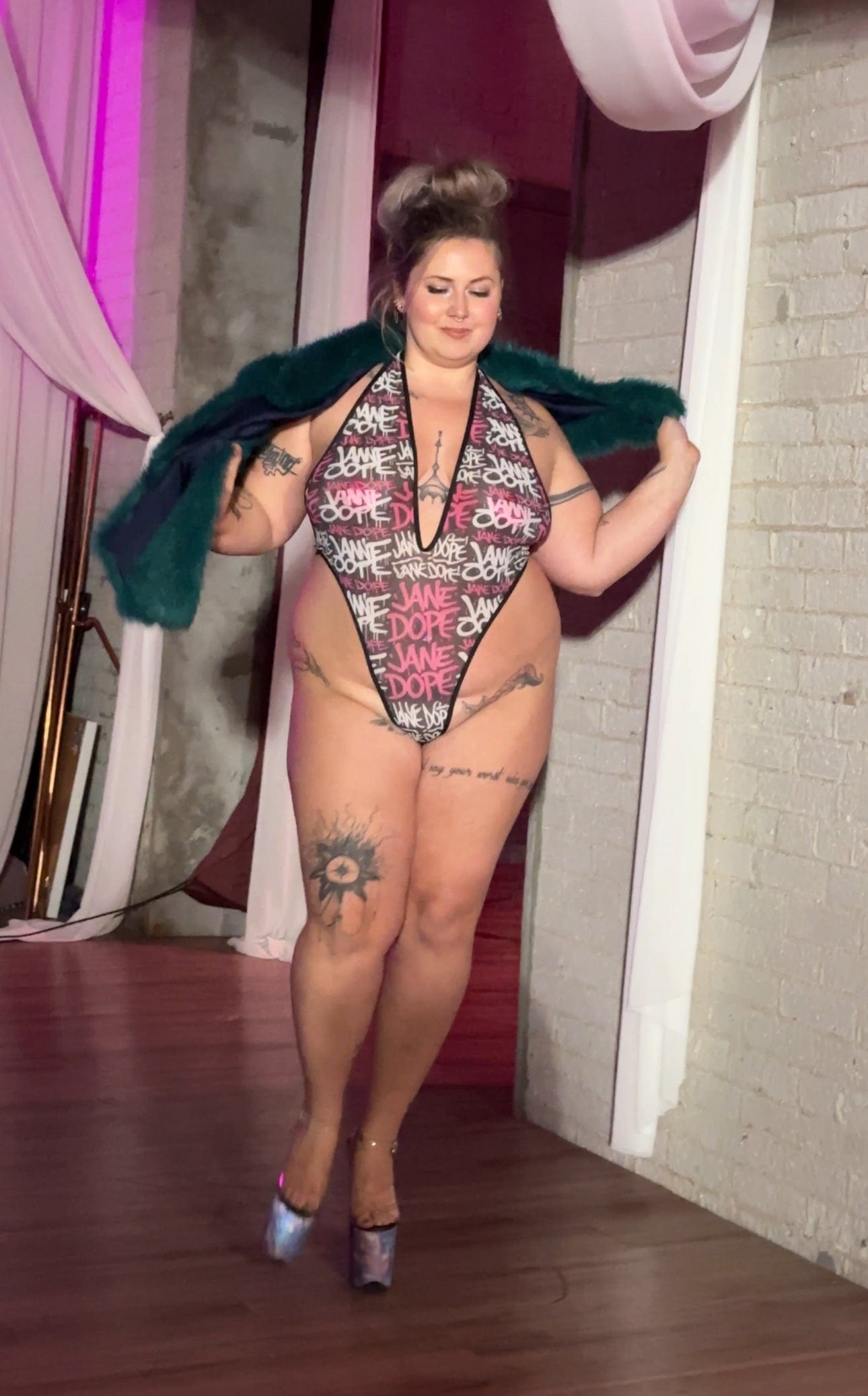 Dank! Sexy AF Deep-V Thong WHOLESALE lingerie