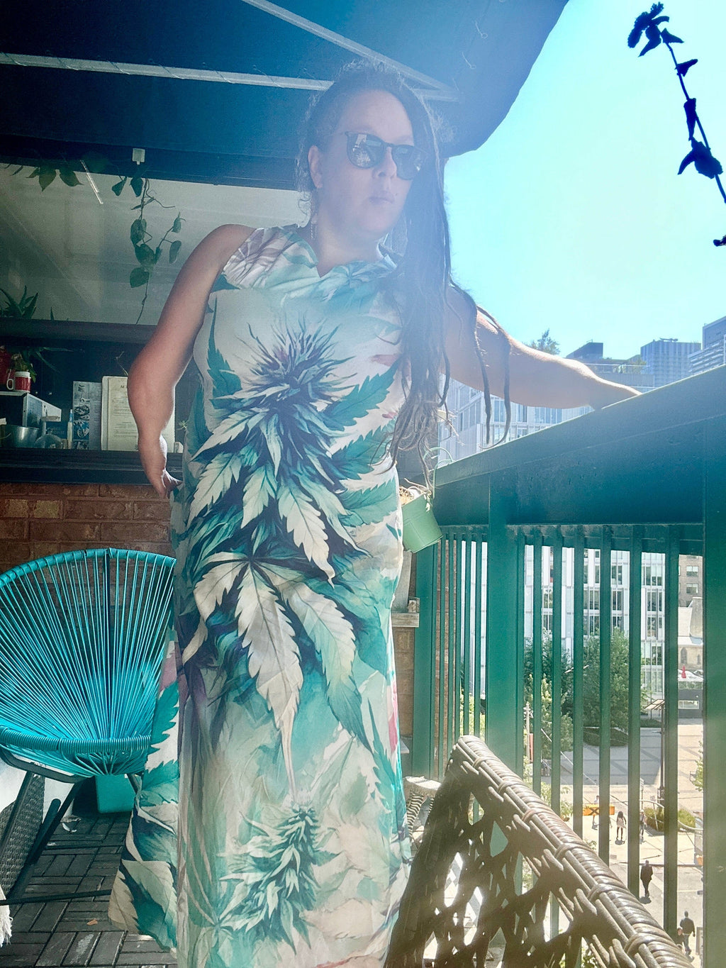 Cola Love pocket dress long dress