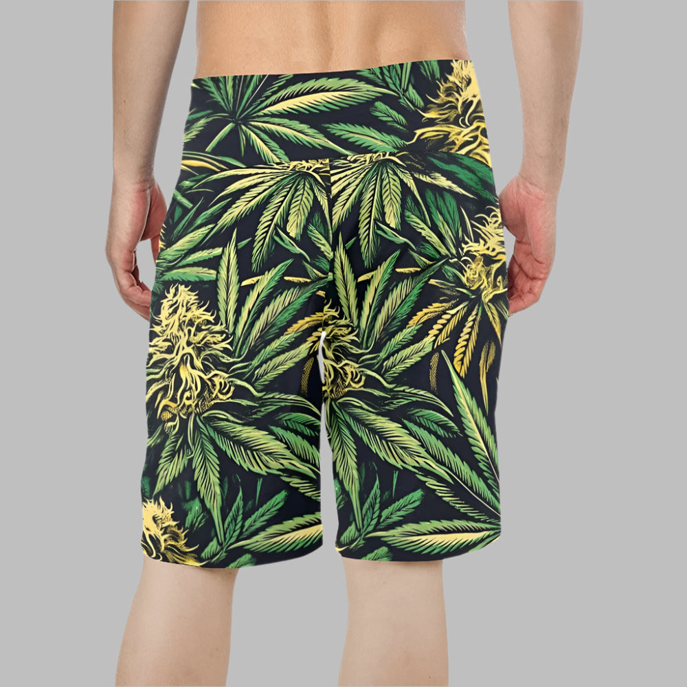 Big Buds Mens Beach shorts Men's Board Shorts (L16)