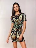 Batik Buds Mini Dress mini dress
