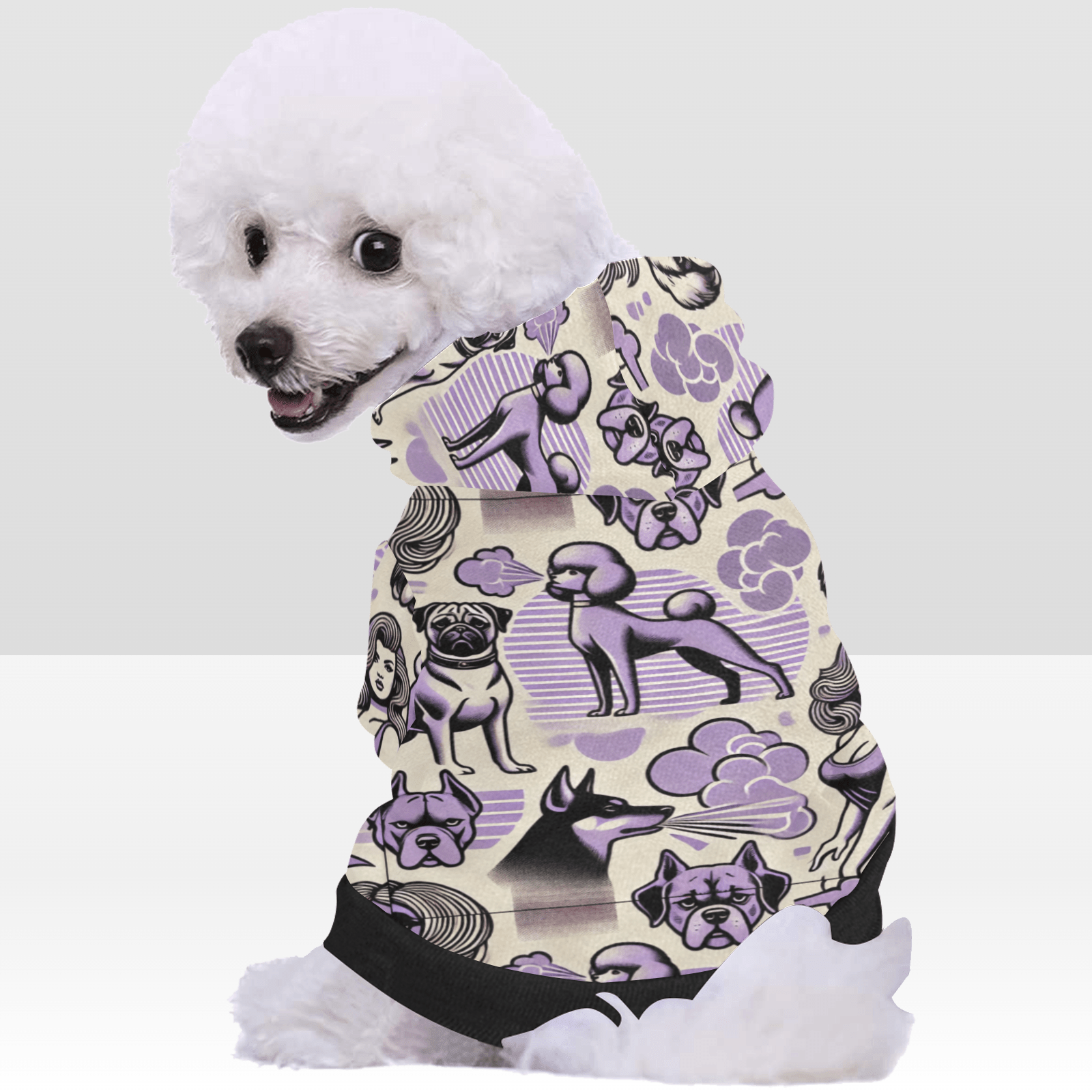 Poochie Hoodie Pet Dog Round Neck Shirt