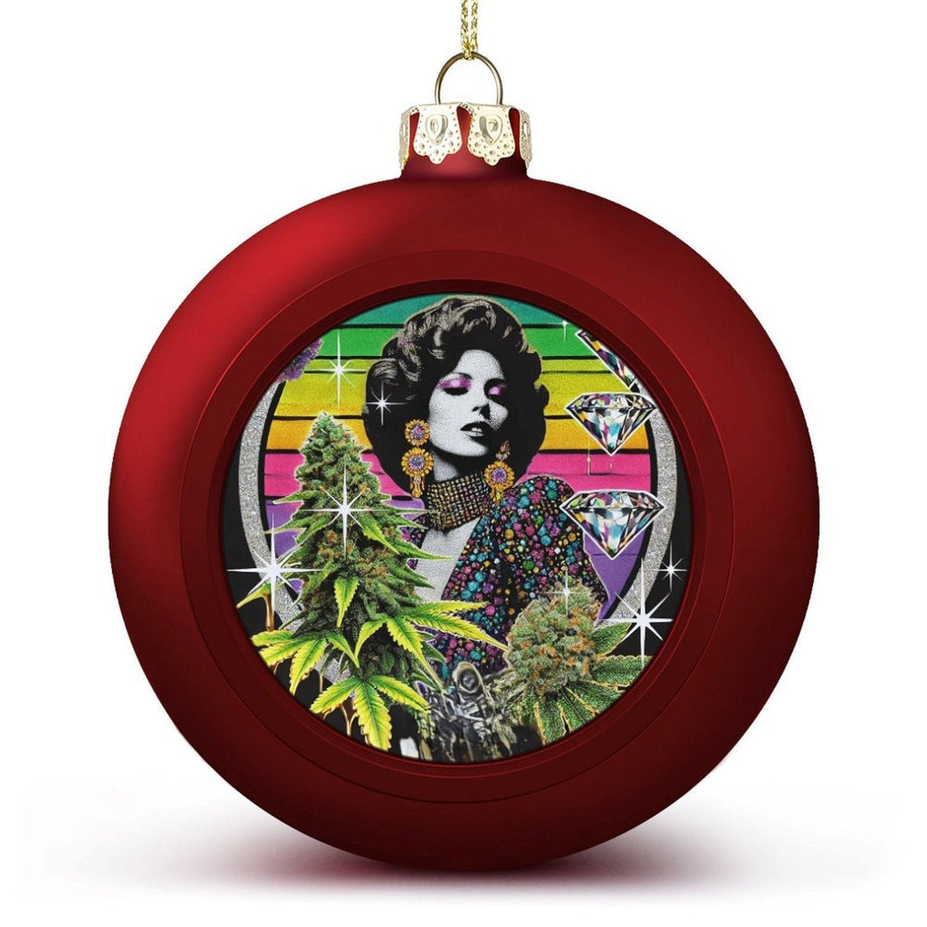 Disco Biscuit Christmas Ornament Balls red GIFT