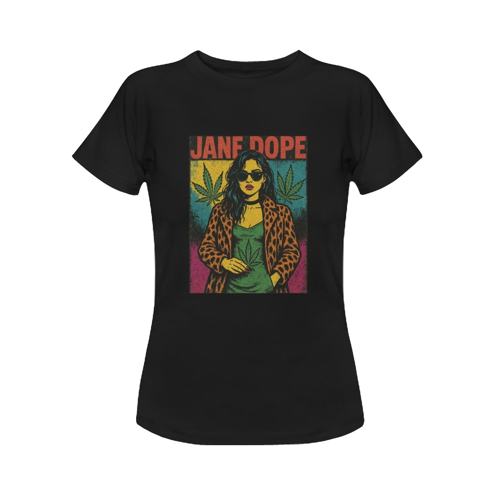Jane Dope Rock T BE DOPE Women's T (Black) Women's Classic T-Shirt (Model T17） T-Shirt
