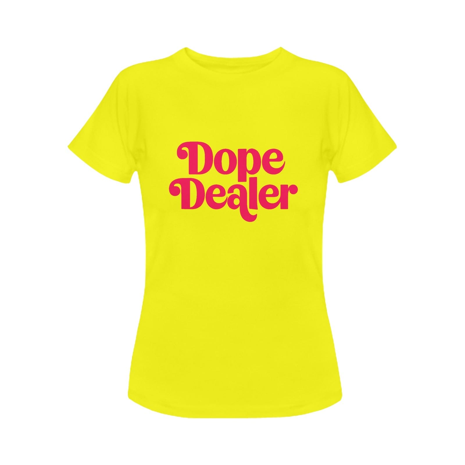 DOPE DEALER WOMENS T DOPE DEALER WOMENS T (YELLOW) Women's Classic T-Shirt (Model T17）