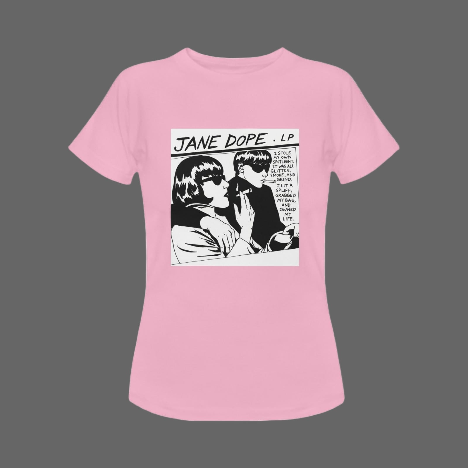 Jane Dope Goo Rock T Jane Dope Goo T pink Women's Classic T-Shirt (Model T17） T-Shirt