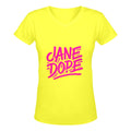 Jane Dope's Fave T JANE DOPE GRAFF Women's Deep V-neck T-shirt (Model T19)
