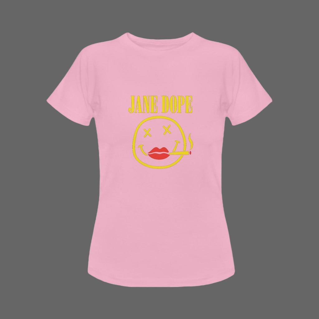 Jane Dope Nirvana Rocker T Jane Dope Nirvana T pink Women's Classic T-Shirt (Model T17）
