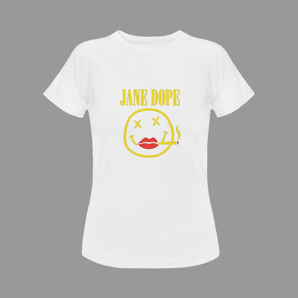 Jane Dope Nirvana Rocker T Jane Dope Nirvana T white Women's Classic T-Shirt (Model T17）