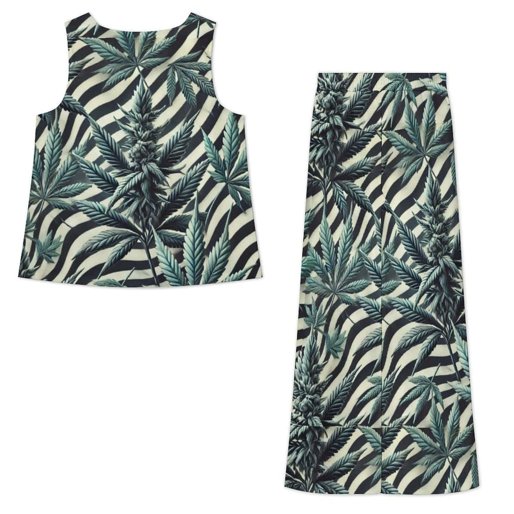 Stripes & Buds Zabra Chiffon Set sesh set