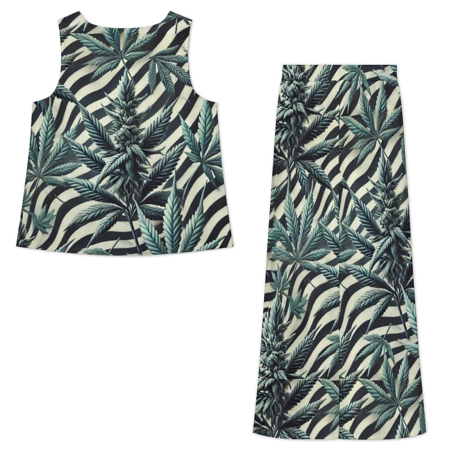 Stripes & Buds Zabra Chiffon Set sesh set