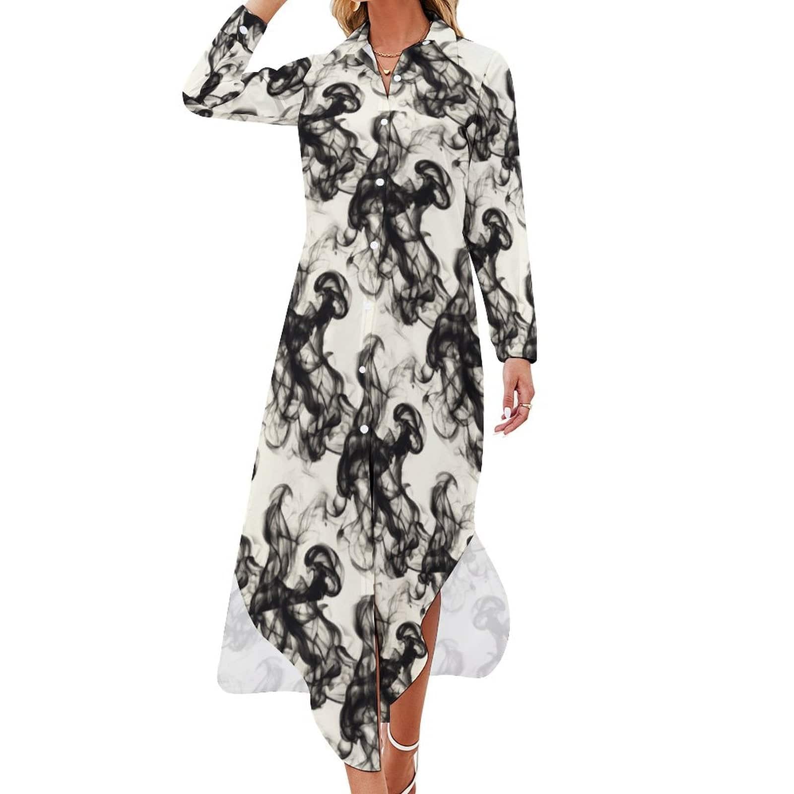 Smokey Shirt Dress White Shirt dress