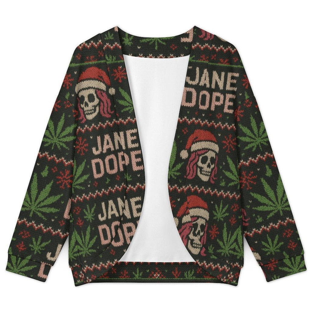 Dope AF festive Drop Shoulder Cardigan cardigan
