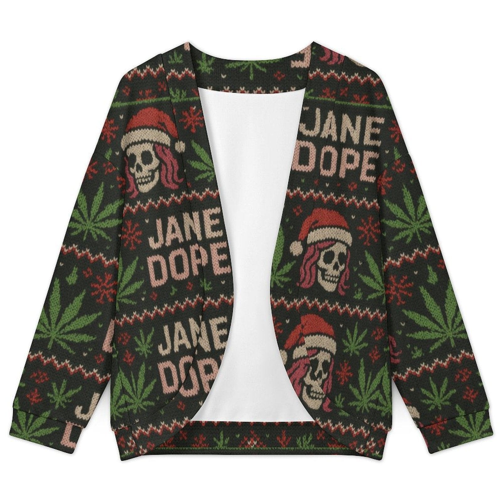 Dope AF festive Drop Shoulder Cardigan cardigan