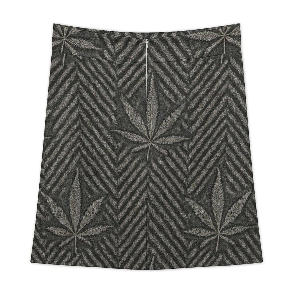 Herringbone A Skirt skirt