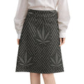 Herringbone A Skirt white skirt