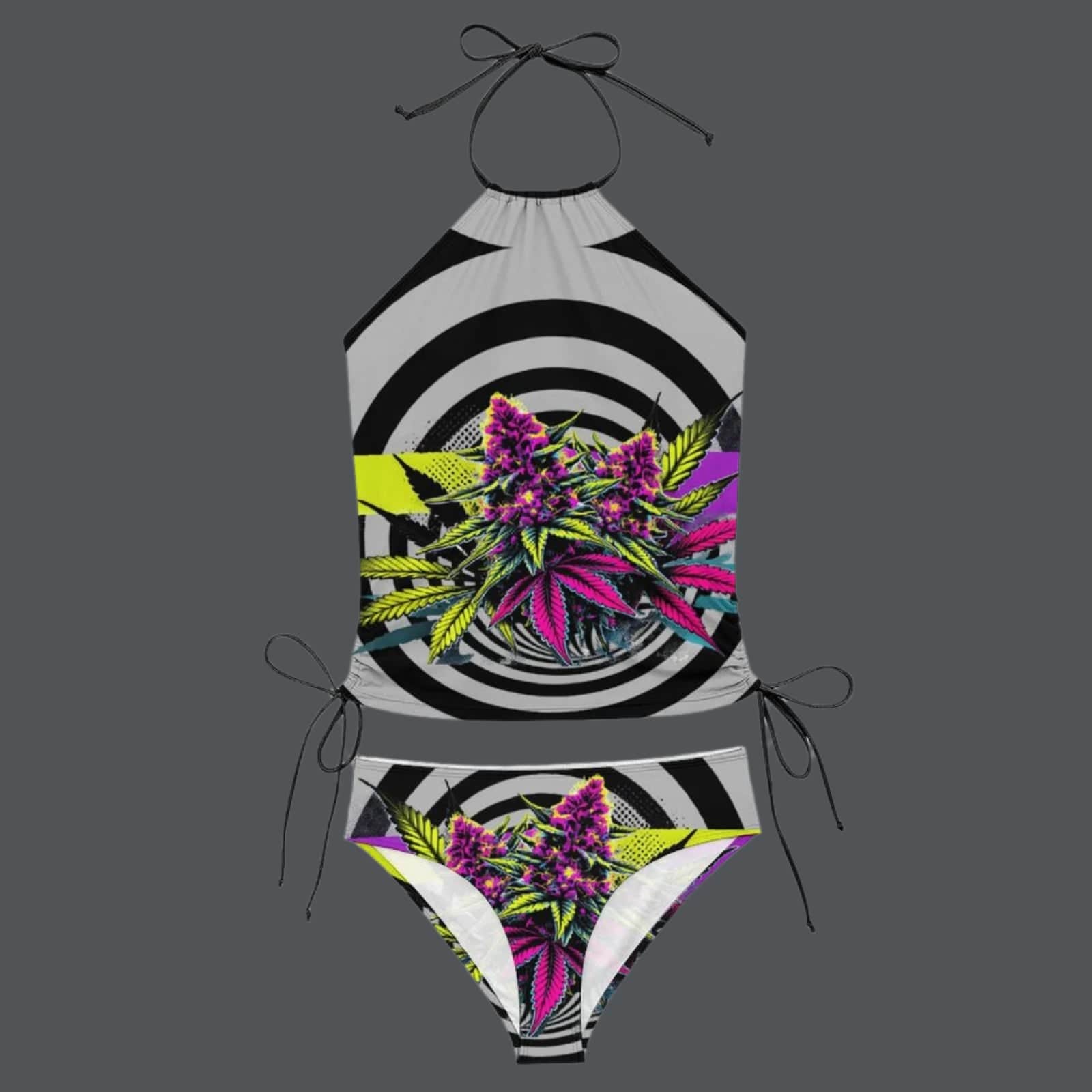 Lit Tankini Bikini split bikini