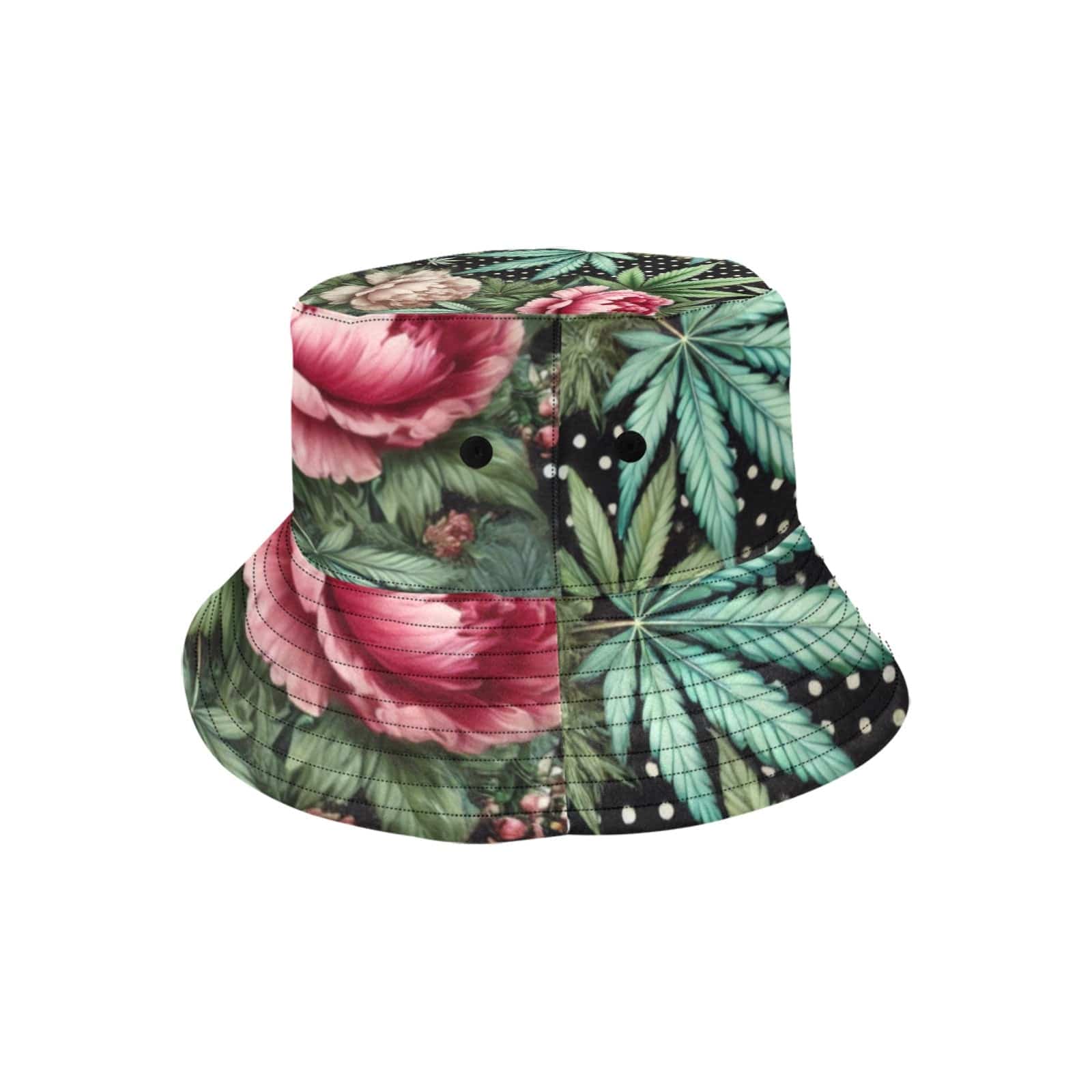 Peony & Pot Bucket Hat Summer Bucket Hat