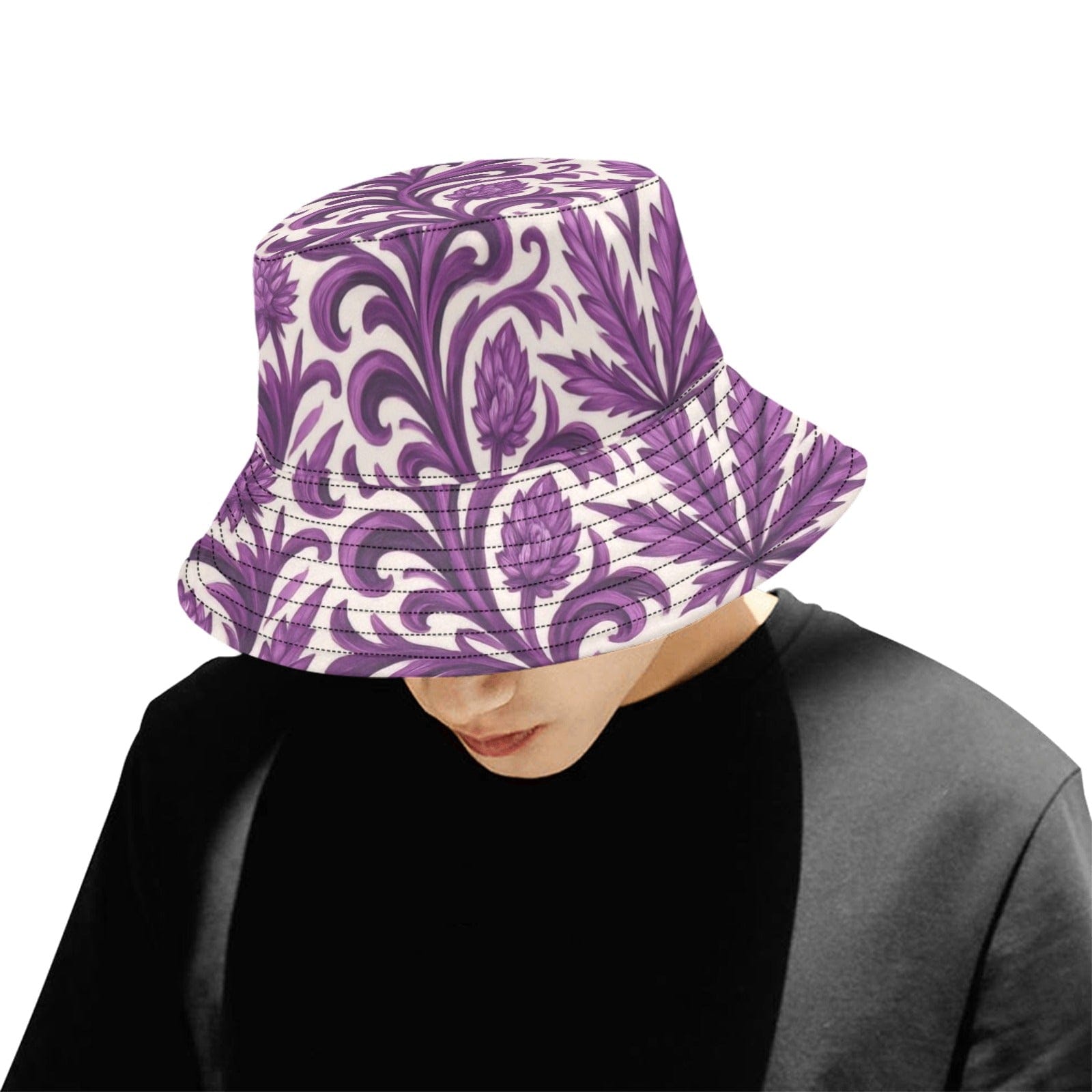 Purple Kush Bucket Hat One Size Summer Bucket Hat