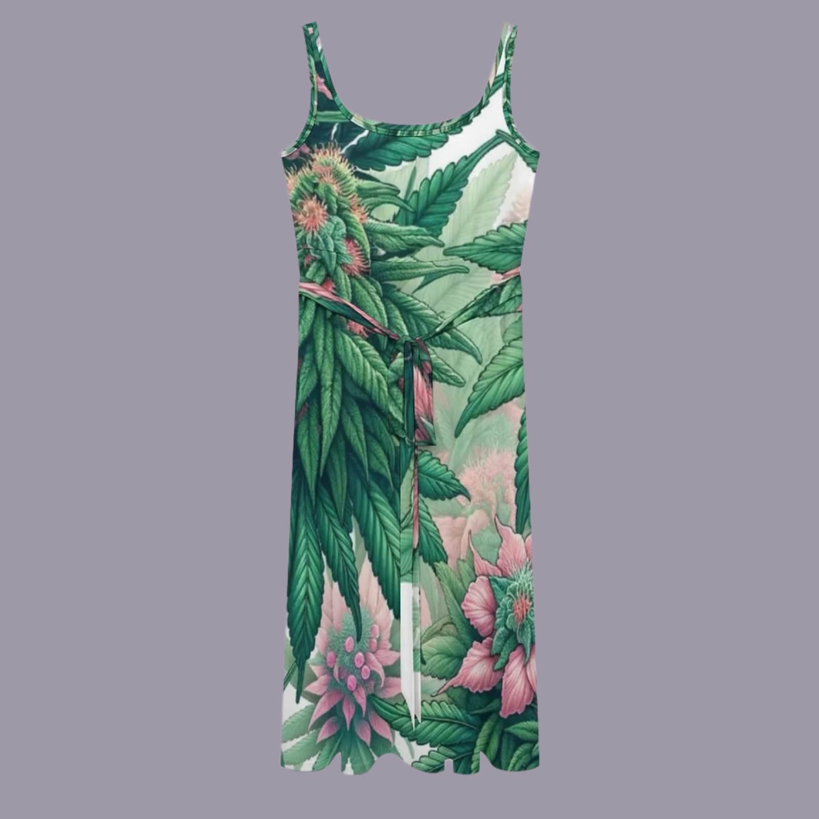 Pink Haze Tie Waist Dress summer dress