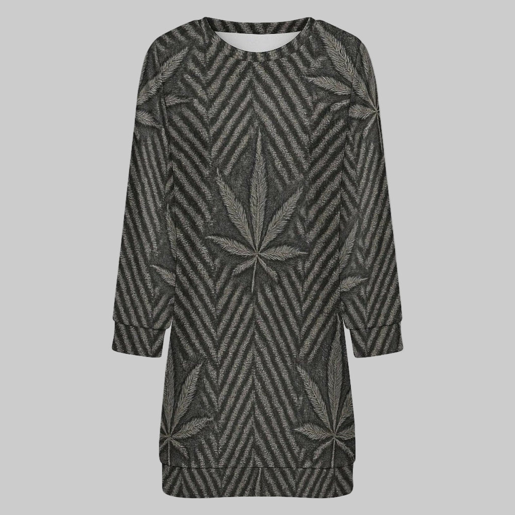 Herbingbone sweaterish dress