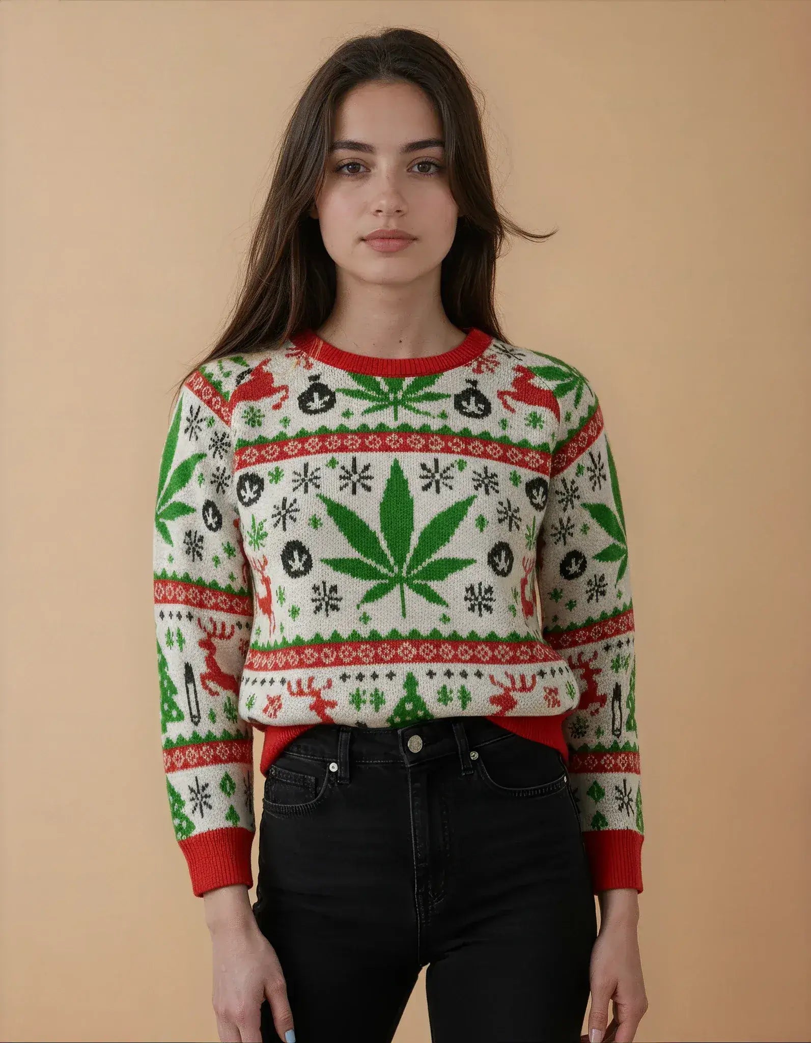 Festive AF Crewneck Sweatshirt (unisex) Sweatshirt