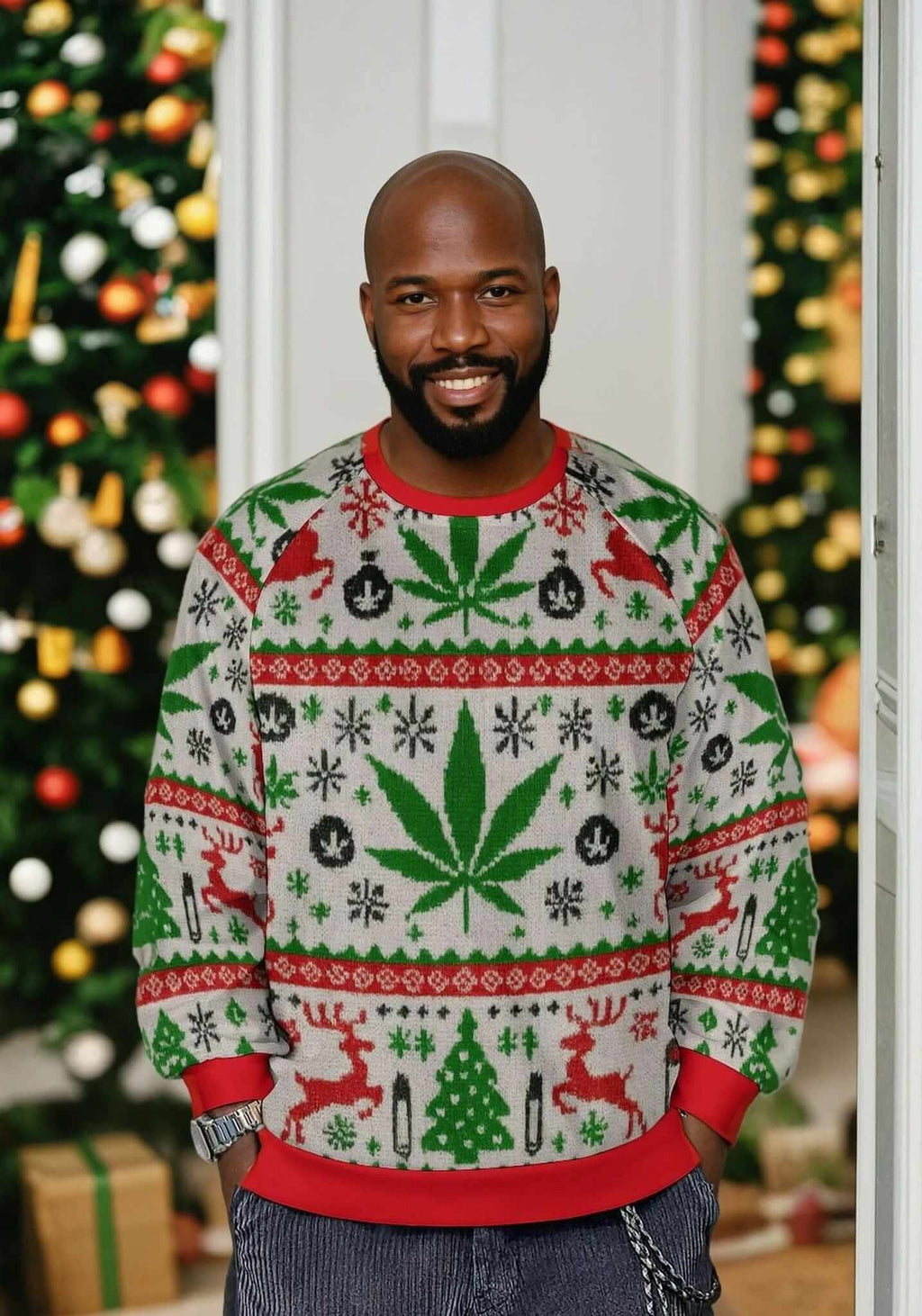 Festive AF Crewneck Sweatshirt (unisex) Sweatshirt