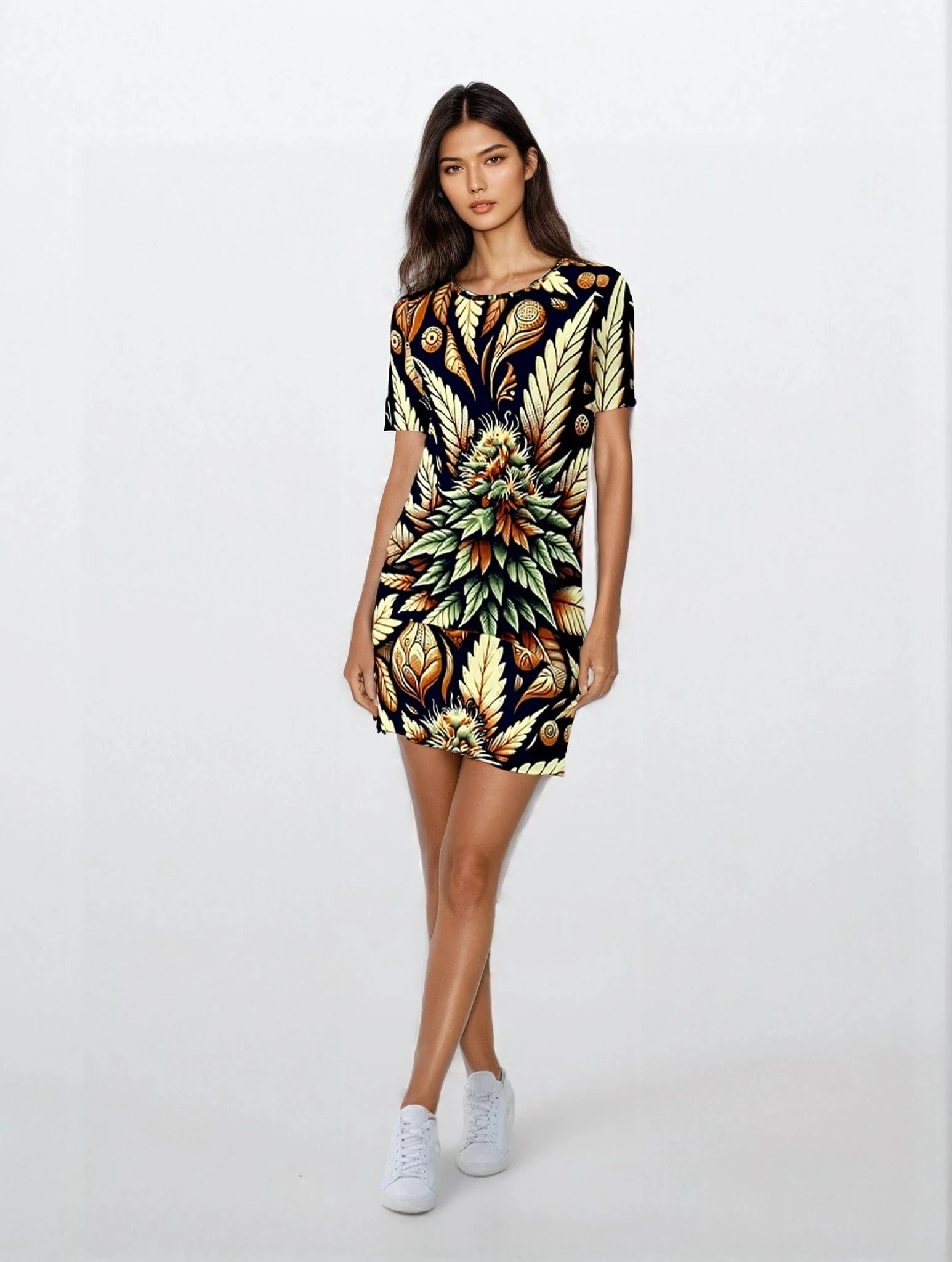 Batik Bliss T-Shirt Dress t shirt dress