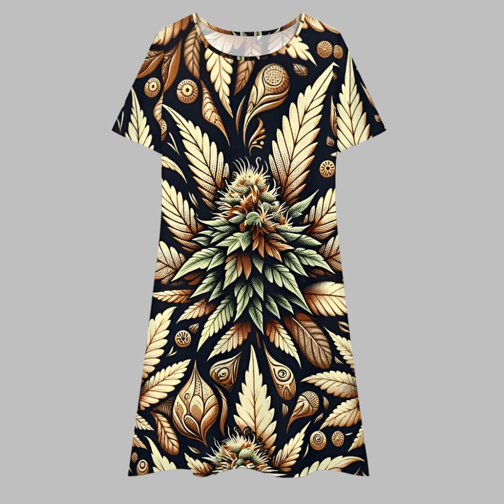 Batik Bliss T-Shirt Dress White t shirt dress