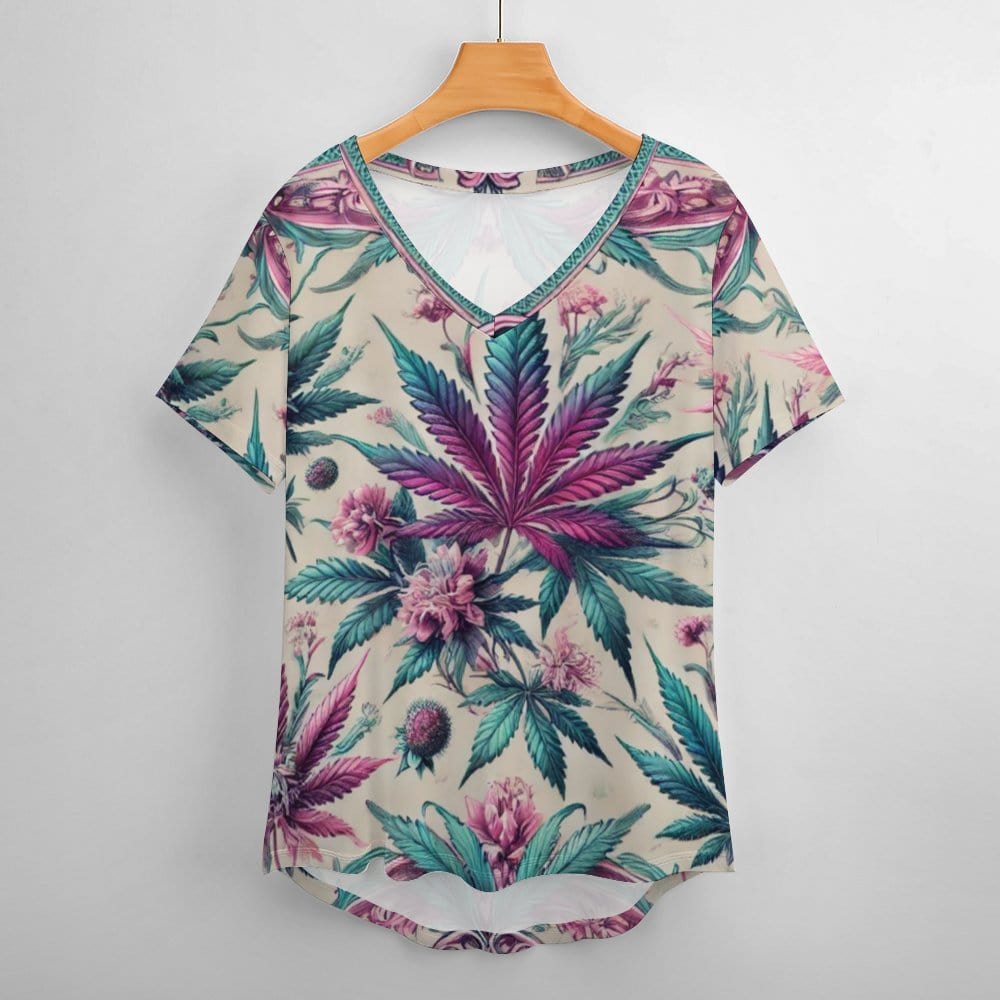 Roller Queen V-Neck Tee T-Shirt