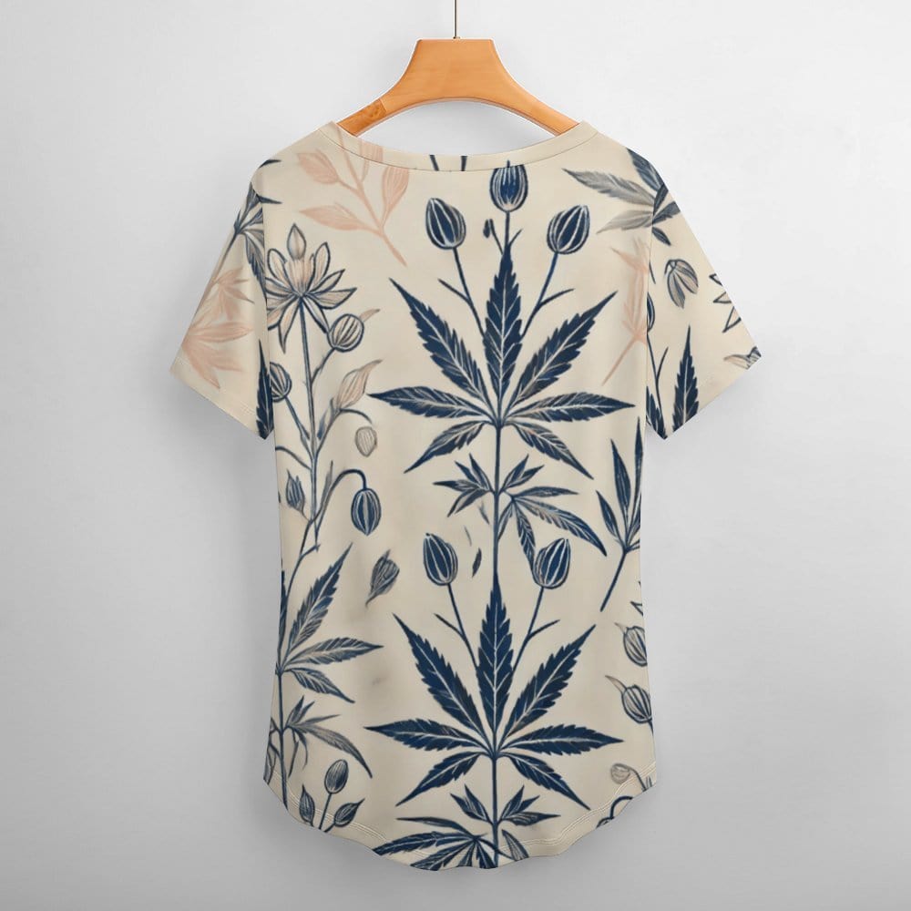 Soft Sativa V-Neck Tee T-Shirt