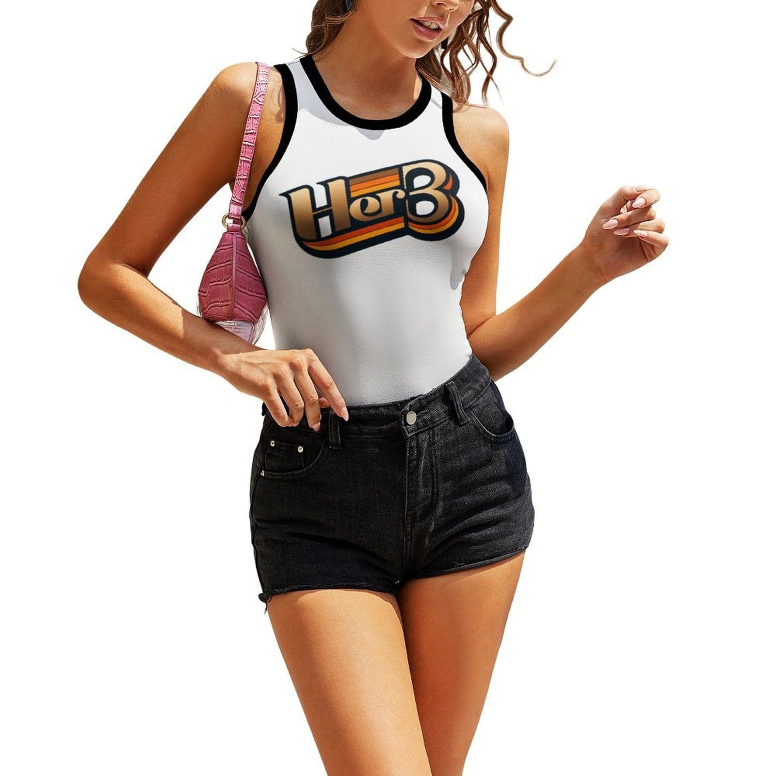 HER.B TANK White Tank Top