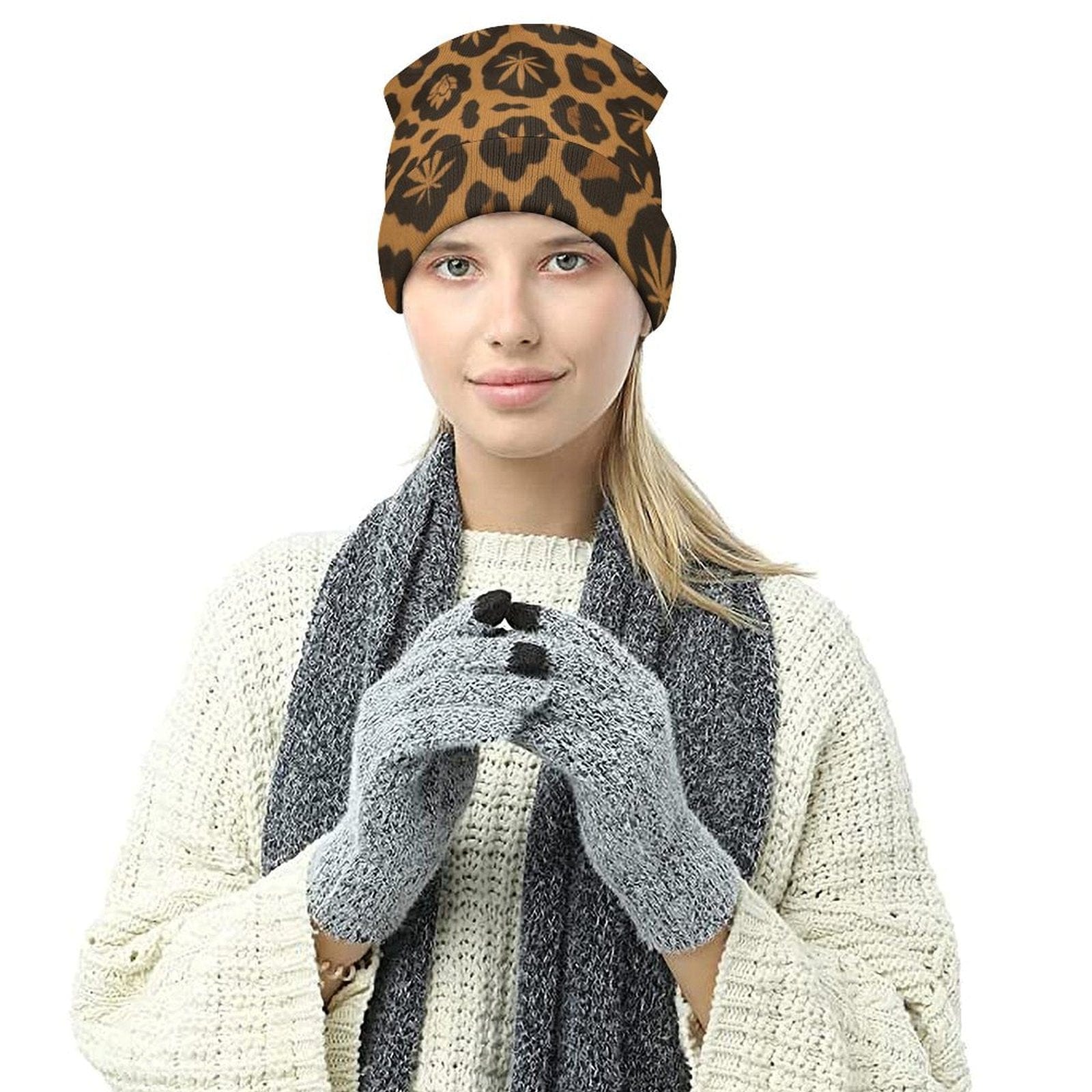 Leopard Beanie toque