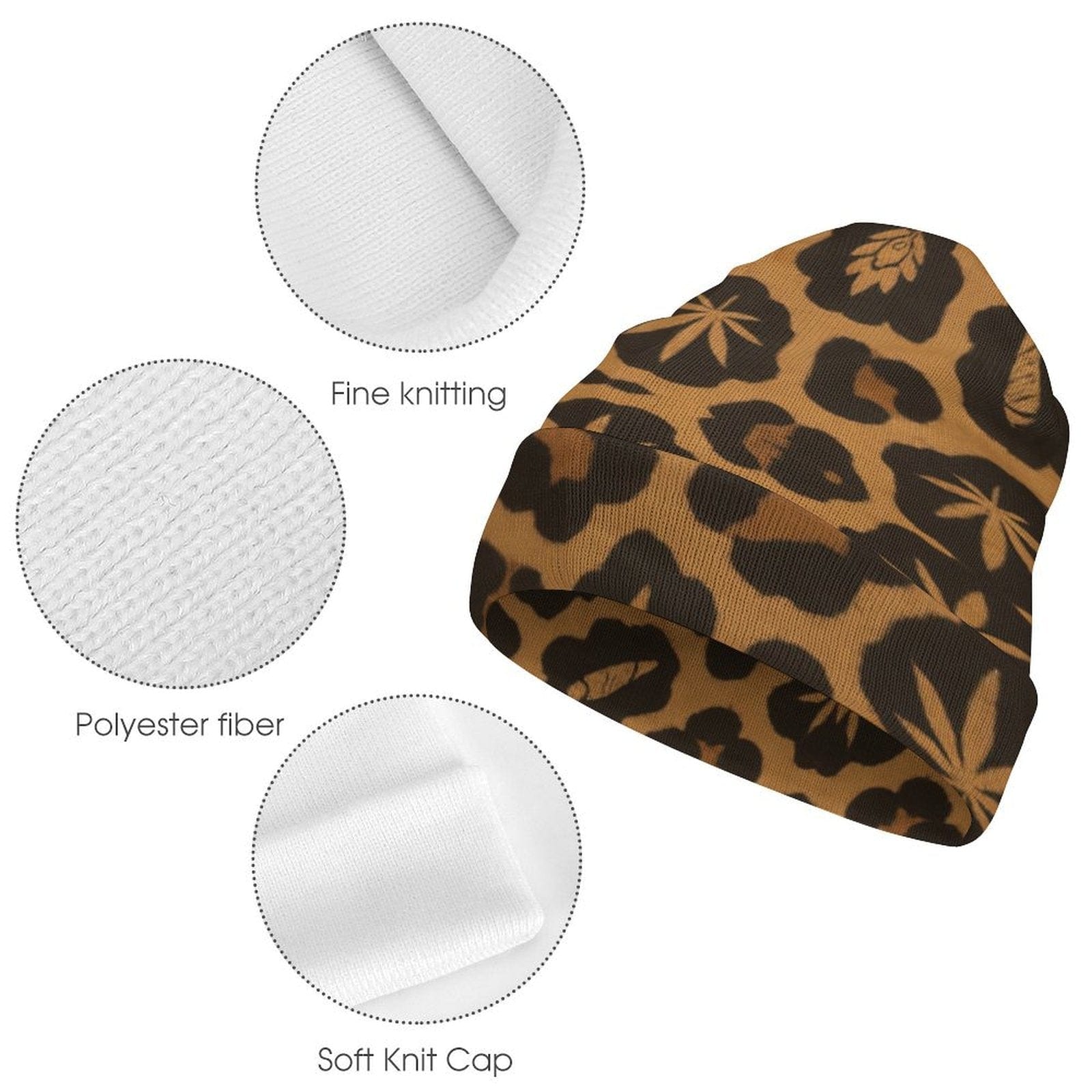 Leopard Beanie toque