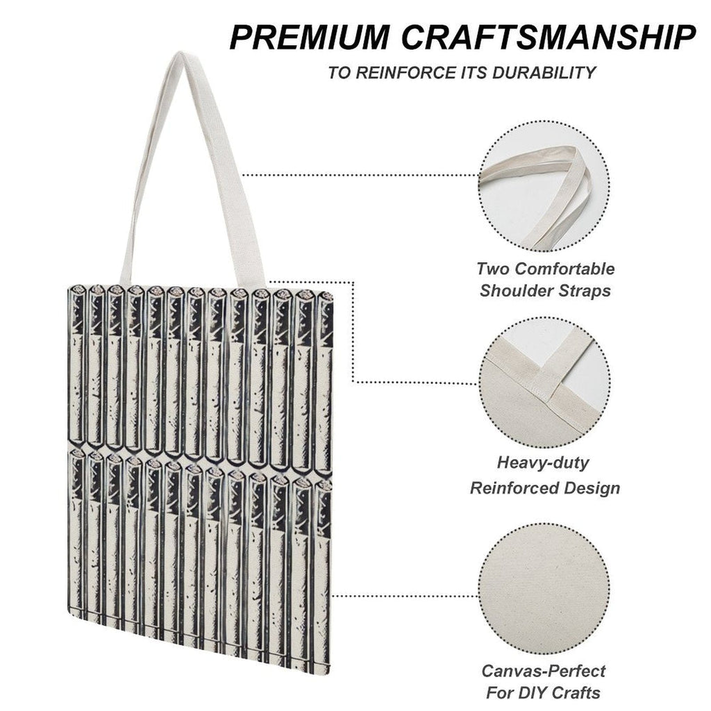 Pre-Rolled Canvas Tote Bag 💼🔥 Tote Handbags (1642)