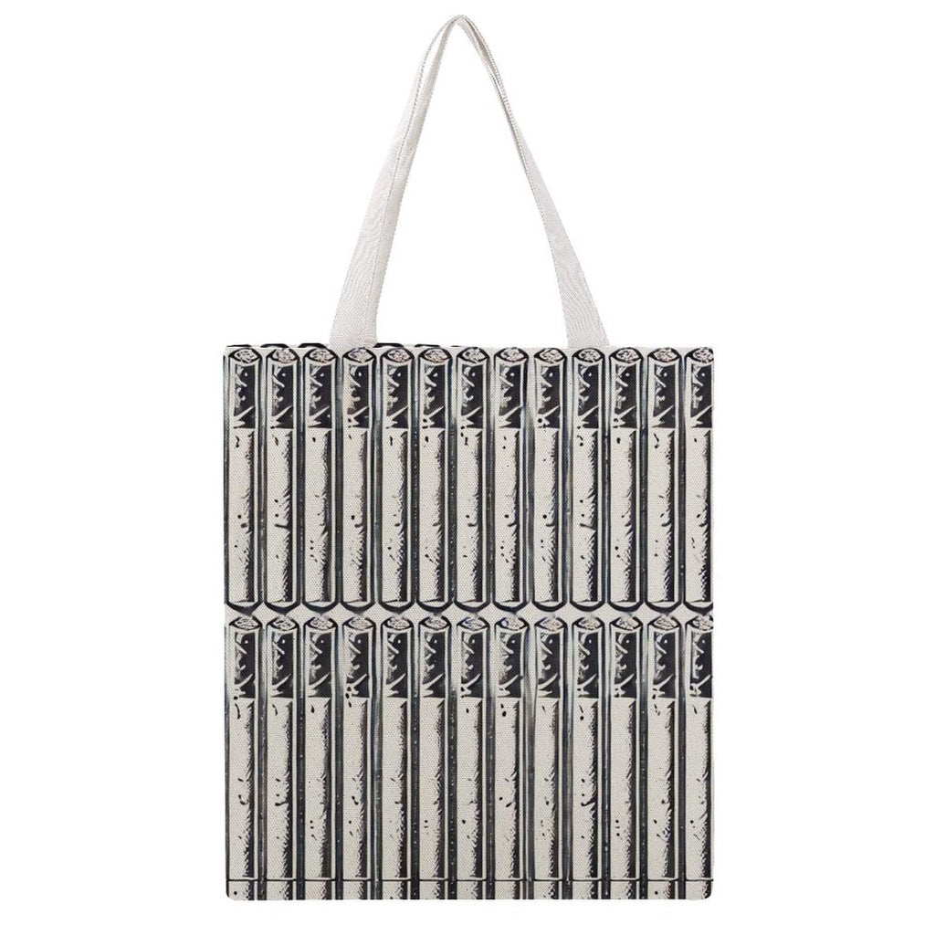 Pre-Rolled Canvas Tote Bag 💼🔥 米色 38×41cm Tote Handbags (1642)