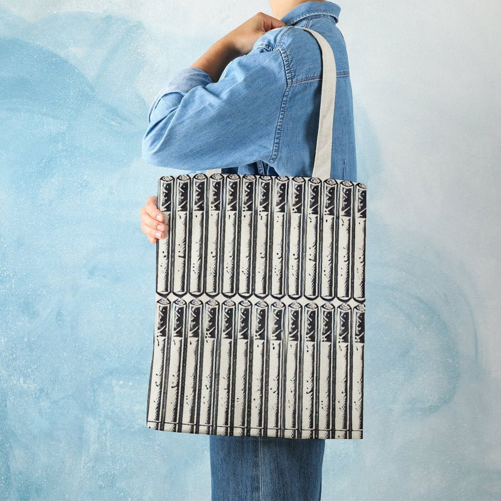 Pre-Rolled Canvas Tote Bag 💼🔥 Tote Handbags (1642)