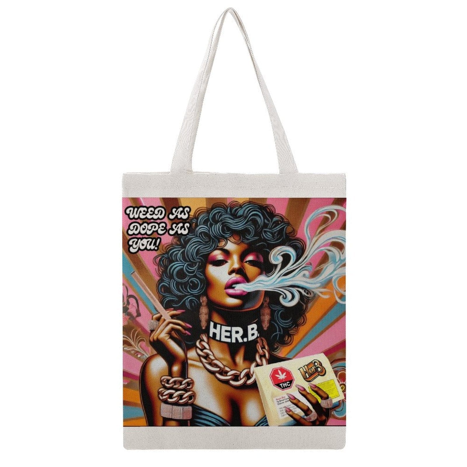 HER.B Tote Bag 米色 38×46cm Tote Handbags (1642)