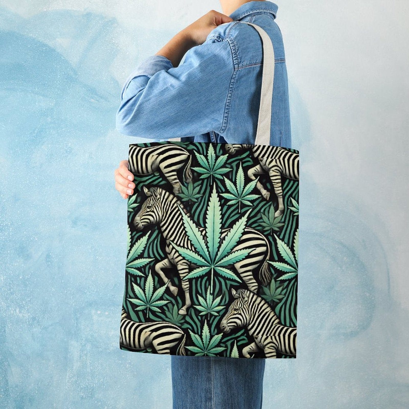 Zabra Canvas Tote Tote Handbags (1642)