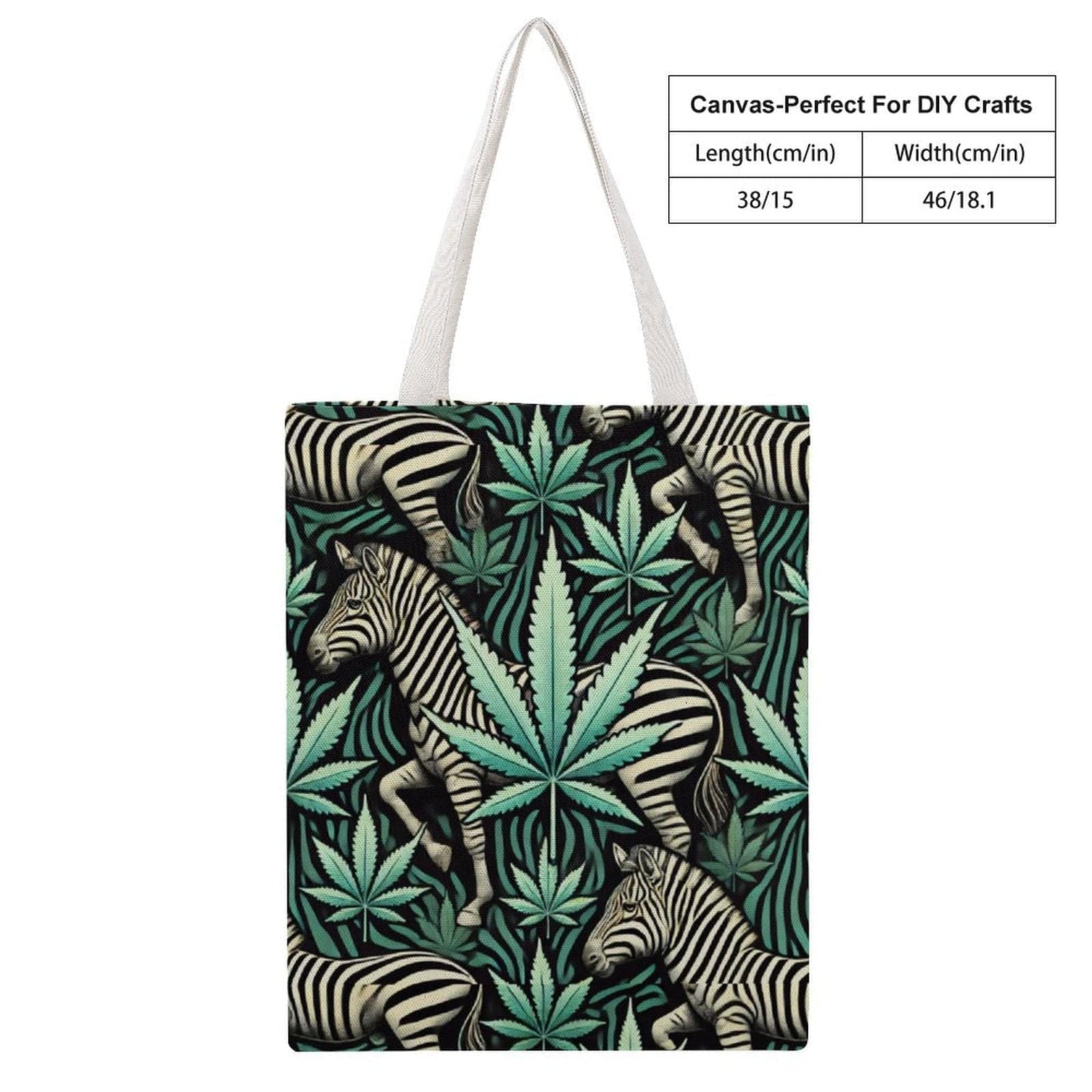 Zabra Canvas Tote Tote Handbags (1642)
