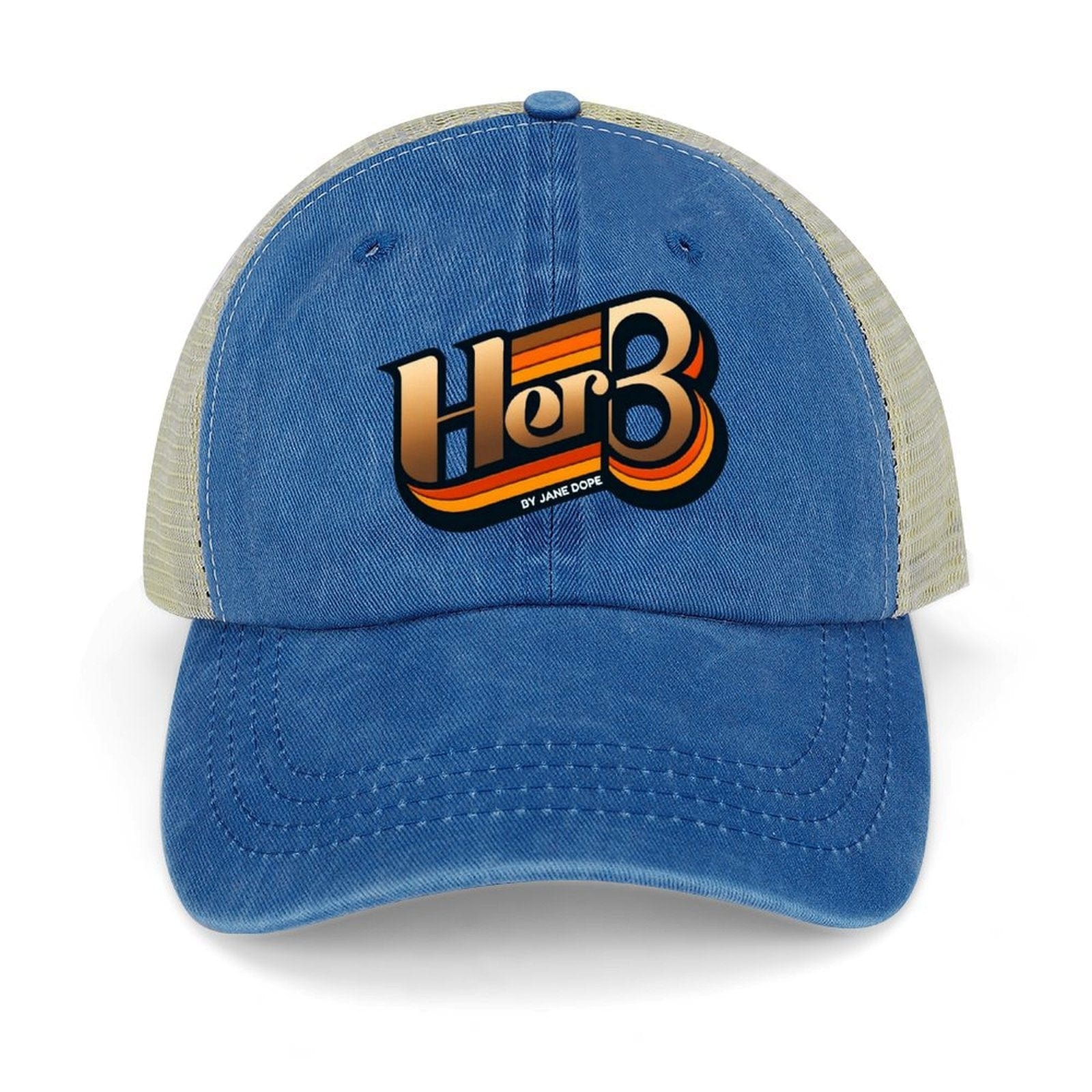 HER.B Denim Trucker Hat Dark blue 16.5x12cm Trucker Hat