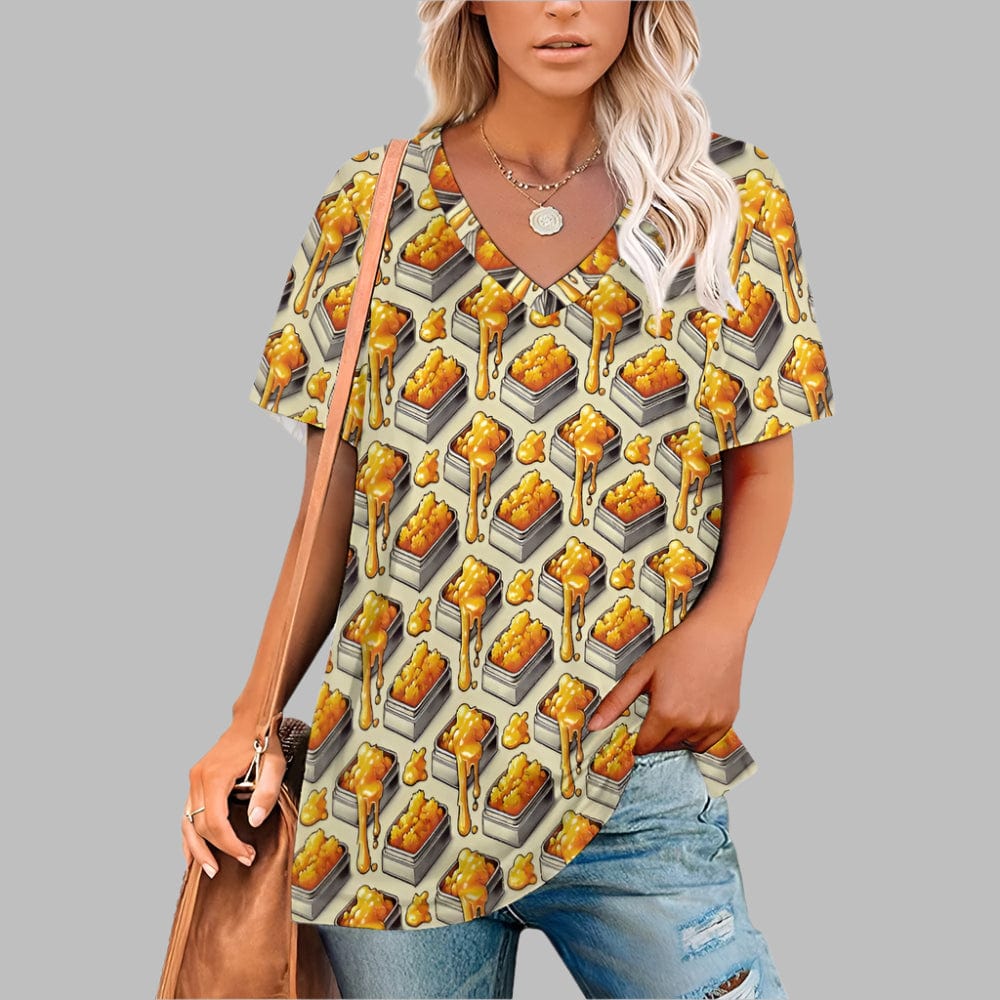 710 V Neck Tee White v neck