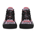 Dope N Lipstick Vancouver High Top — top-down view showing print
