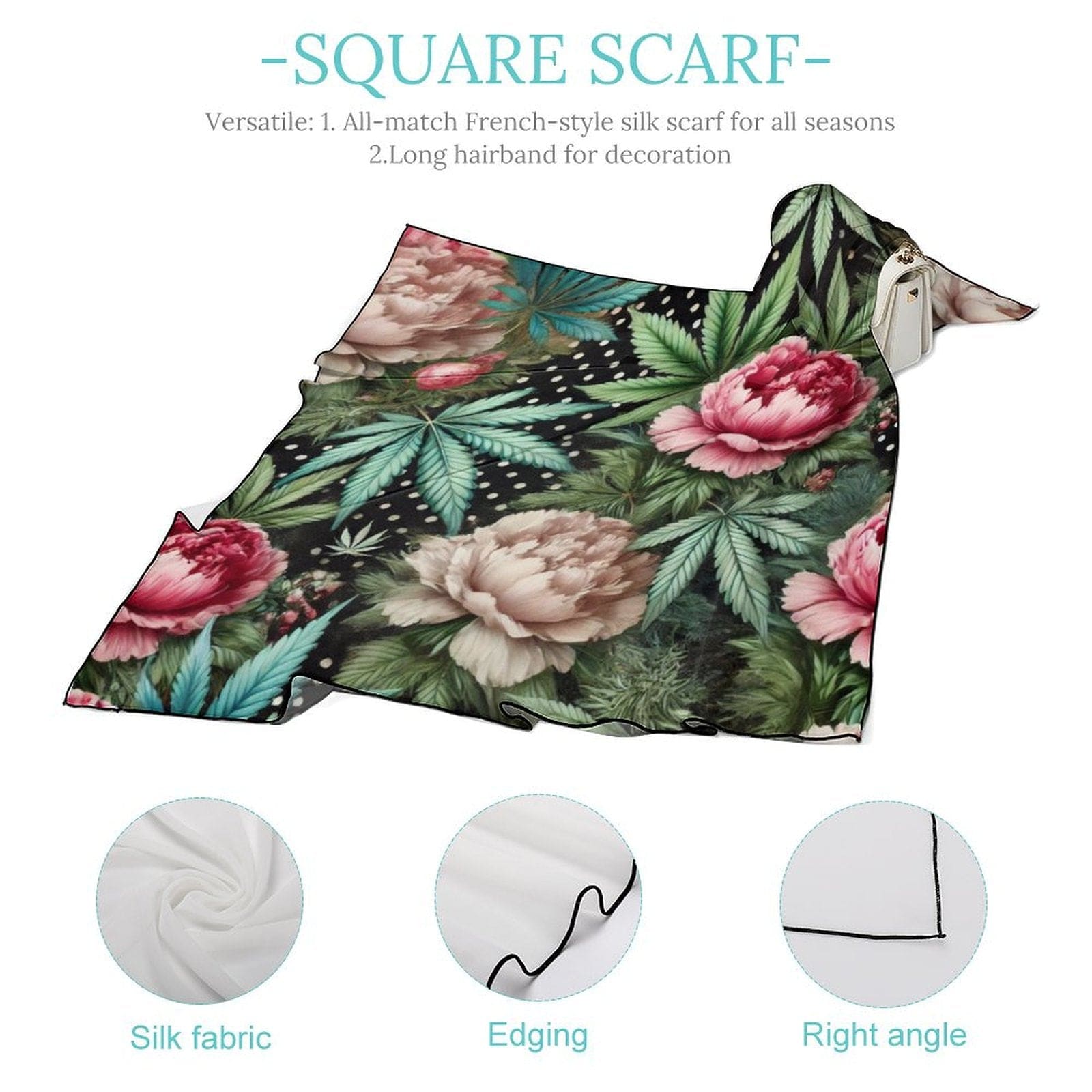 🪷 Pot & Peony Scarf